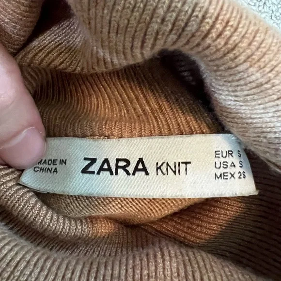 Zara Knit Tan Sweater - Picture 2 of 2
